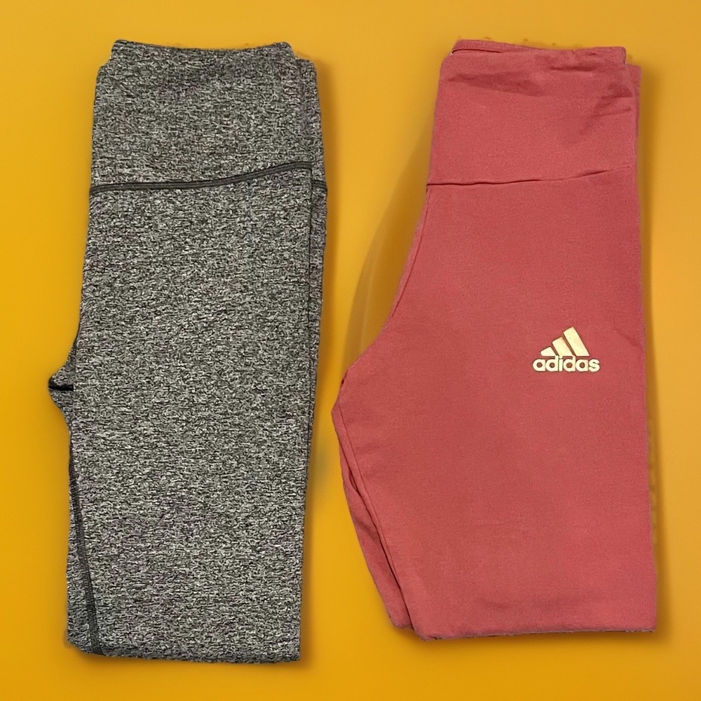 Lot adidas Holiday HIGH WAISTED LEGGINGS Gold Victoria Secret Size Small Black